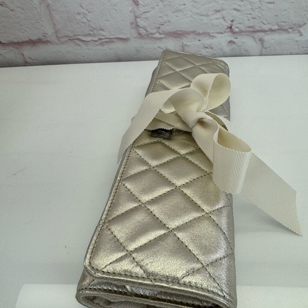 Chanel New Ruthenium Quilted Clutch Jewelry Bag - Picture 6 of 16